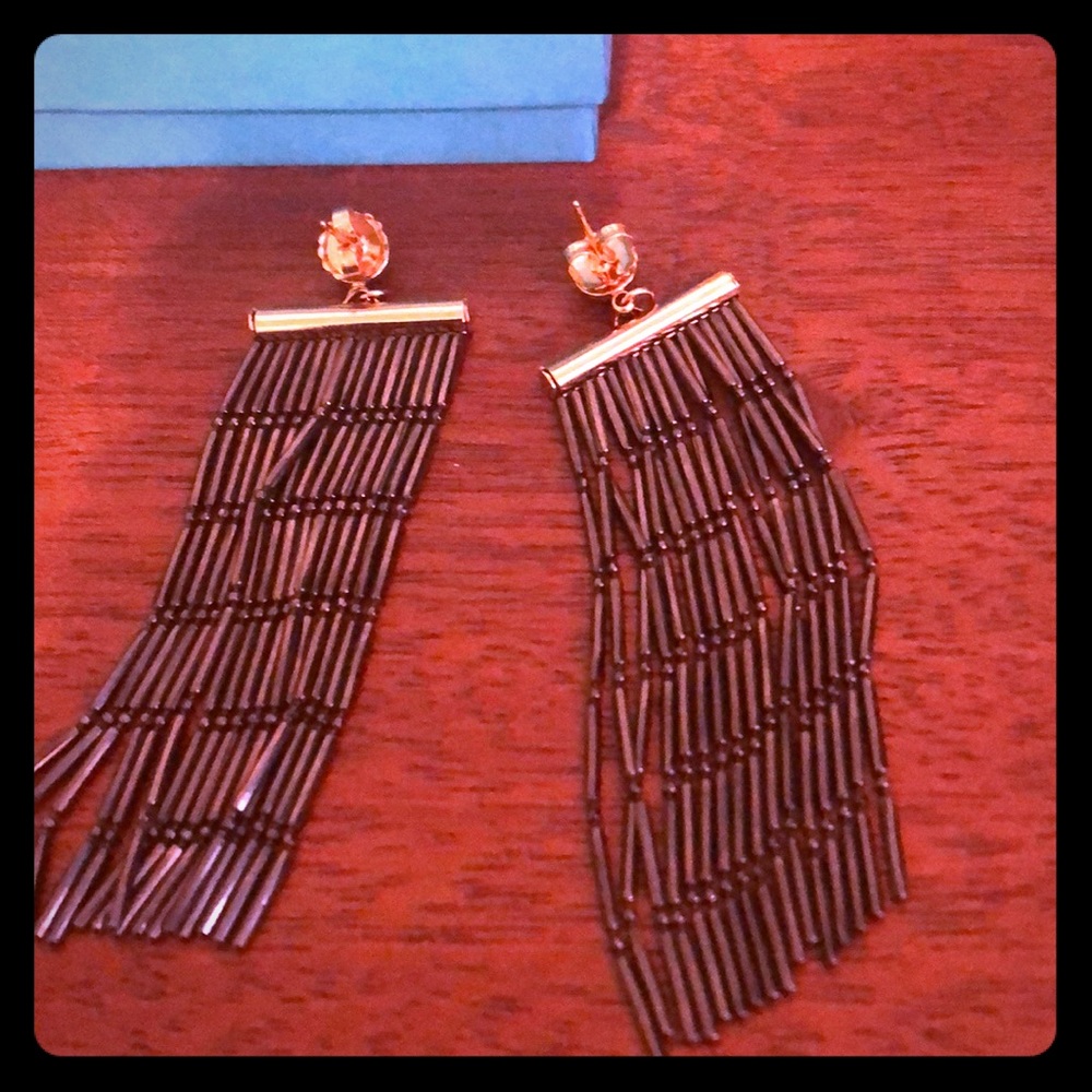 Art Deco inspired fashion earrings
